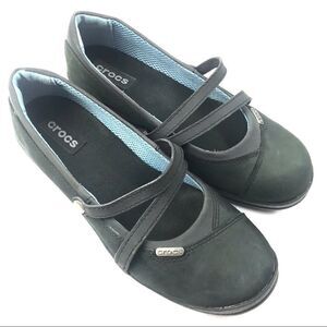 Crocs Patricia Leather Slip On Shoes Size 8W